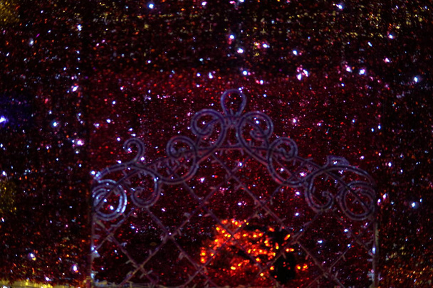 Licht slinger Kerst kant nieuwjaar vakantie decor - Foto, afbeelding