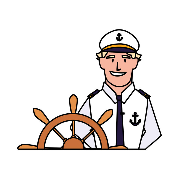 Isolated captain person vector design - Vector, Image