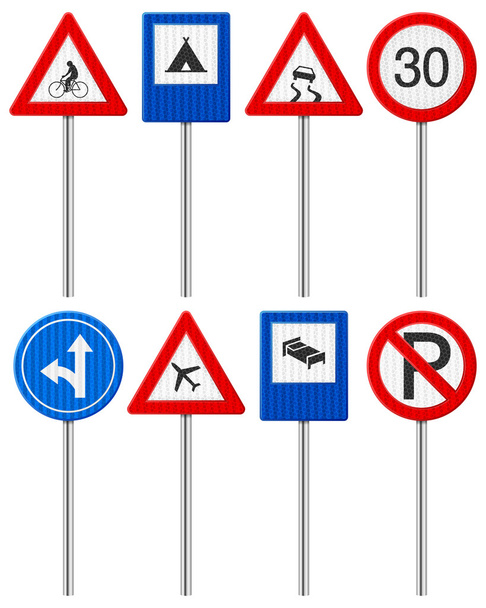 señal de tráfico conjunto
 - Vector, Imagen