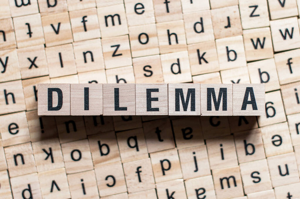 Concepto de palabra Dilemma - Foto, Imagen