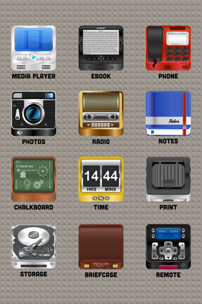 Iconos de dispositivos móviles v2.0
 - Vector, Imagen