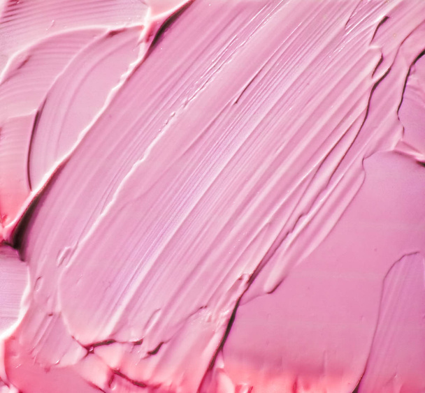 Рожевий кольоровий фон косметичної текстури, макіяж та косметика для шкіри
 - Фото, зображення