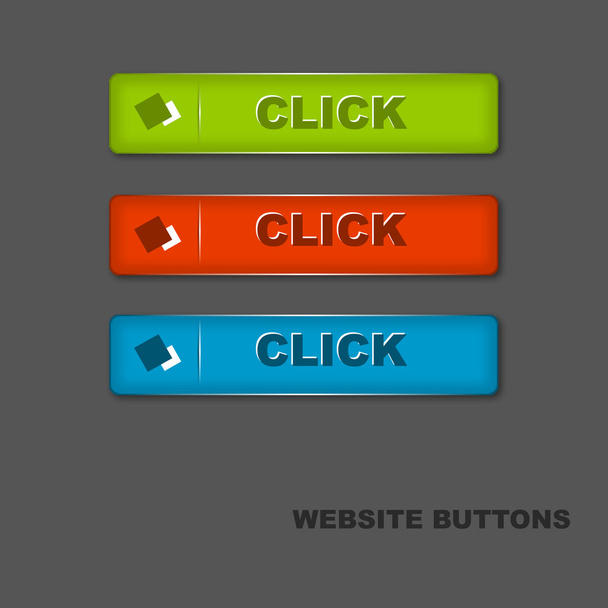 Beautiful website buttons with linear lines - Vetor, Imagem