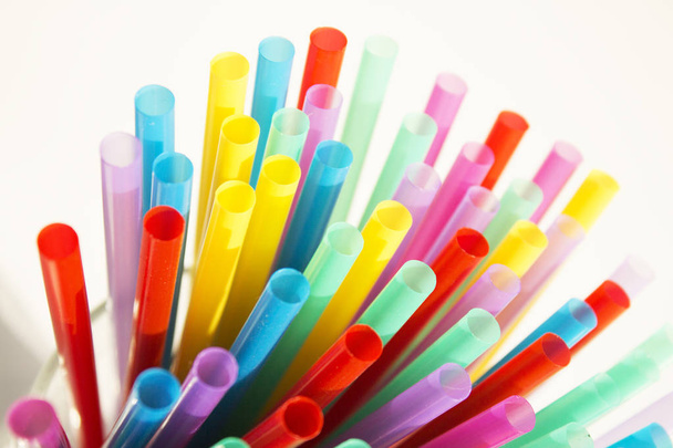 Colored drinking straws - Photo, Image