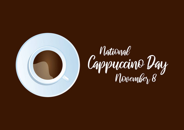 National Cappuccino Day vector - Вектор, зображення