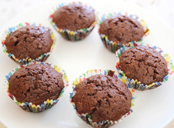 ízletes házi csemege csokoládé muffin - Fotó, kép