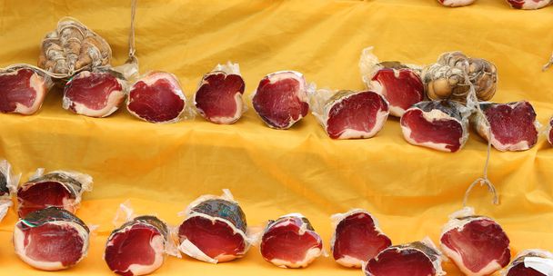 raw ham vacuum packed for sale - Photo, Image