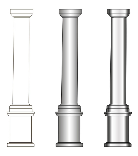 Greece column model - Vector, Image