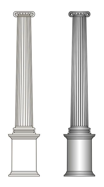 Greece column model - Vector, Image