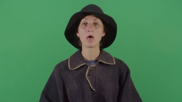 Kobieta magik pierdzi z języczkiem - Materiał filmowy, wideo