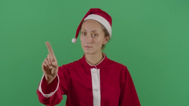 Weihnachtsmann nein mit Finger - Filmmaterial, Video