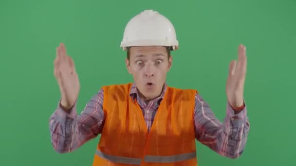 Angry Adult Man Engineer Yelling At Work - Felvétel, videó