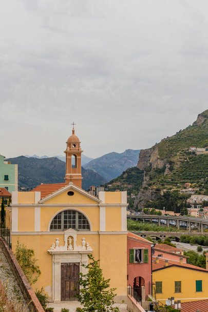 A typical view in Ventimiglia Italy - Zdjęcie, obraz