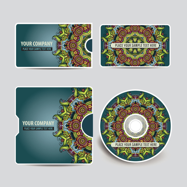 Corporate Identity set with circle abstract theme - Vector, Image