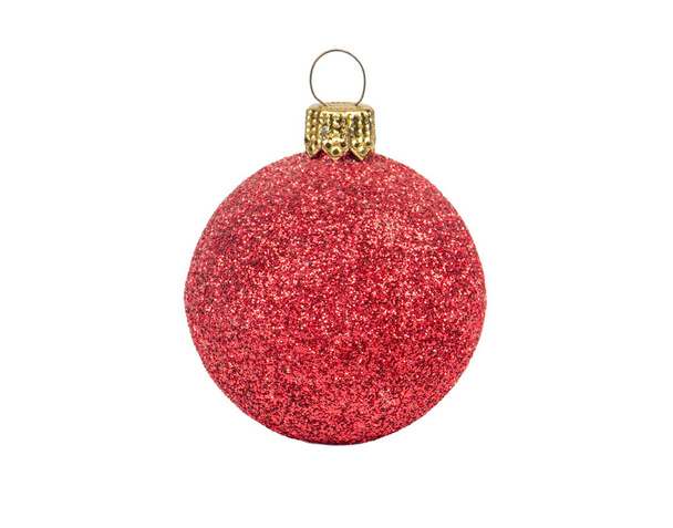 Bola de Natal vermelho
 - Foto, Imagem