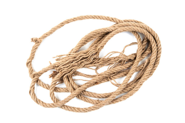Zamotané konopné lano  - Fotografie, Obrázek