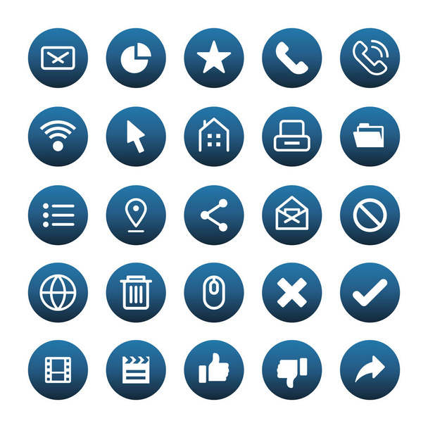 excellent icons for designers in the design of all kinds of works. Beautiful and modern icon which can be used in many purposes Eps10 vector. - Vektor, Bild