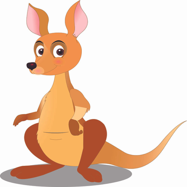 Canguru bebê - Desenhos animados imagem vetorial
 - Vetor, Imagem