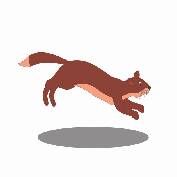 Mongoose en action - Image vectorielle de bande dessinée
 - Vecteur, image