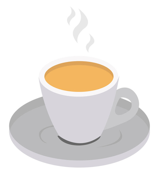 Espresso káva, ilustrace, vektor na bílém pozadí. - Vektor, obrázek