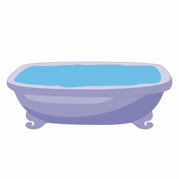 Λουτρό μπάνιου με νερό - Διανυσματική εικόνα - Διάνυσμα, εικόνα