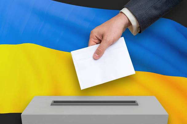Election in Ukraine - voting at the ballot box - Photo, Image