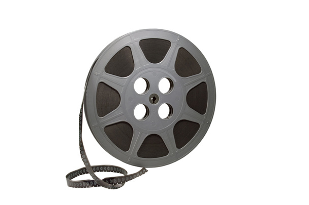 Film reel isolated with path - Photo, Image