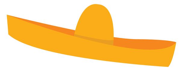 Mexican hat, illustration, vector on white background. - Vector, Image