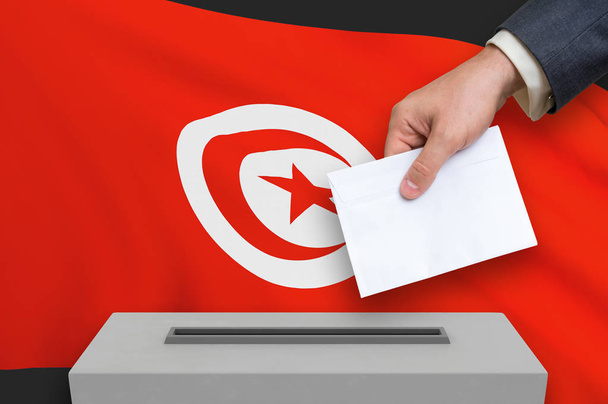 Eleição na Tunísia - votação na urna
 - Foto, Imagem