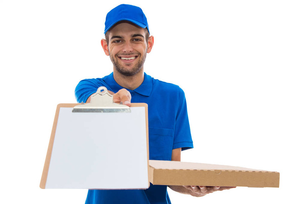 Pizzabote isoliert auf weißem Hintergrund - Foto, Bild