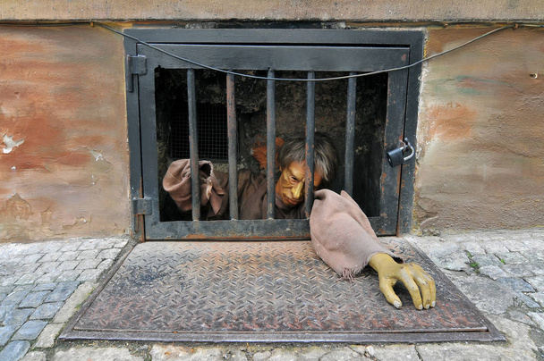 Gevangene bij Castles Steps in Praag, Tsjechië. - Foto, afbeelding