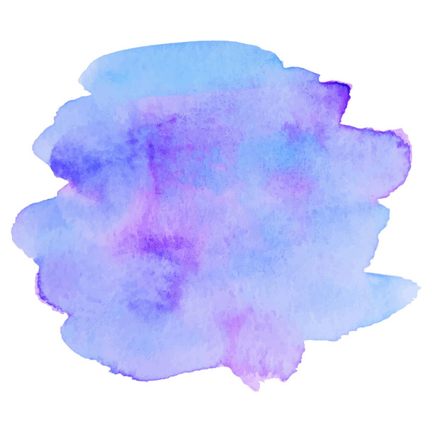 Пастельна фіолетова ізольована векторна акварельна пляма. Елемент гранж для веб-дизайну та дизайну паперу
 - Вектор, зображення