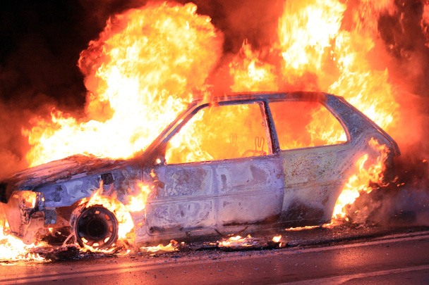 Burning car - Photo, Image