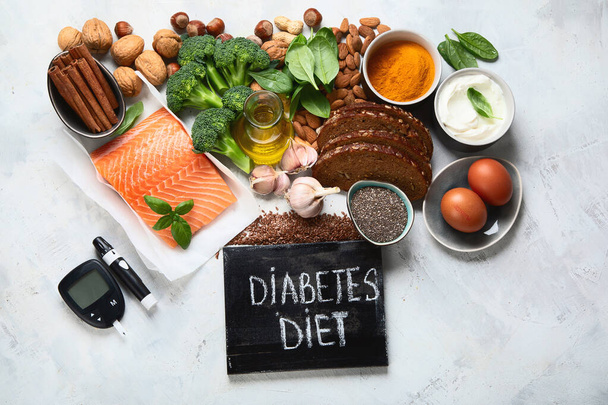 Alimentos saudáveis para a dieta Diabetes
 - Foto, Imagem