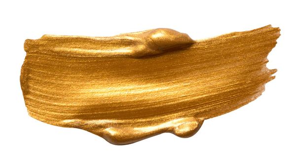 goldene metallische Textur isoliert auf weißem Hintergrund - Vektor, Bild