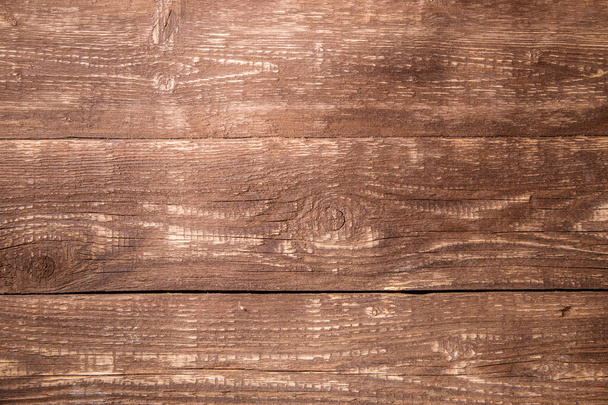 Photo of brown wooden texture, board horizontally - Fotó, kép