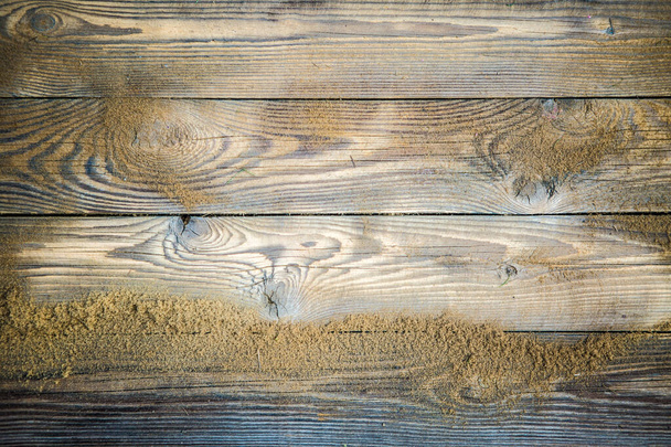 Photo of brown wooden texture, board horizontally - Photo, Image