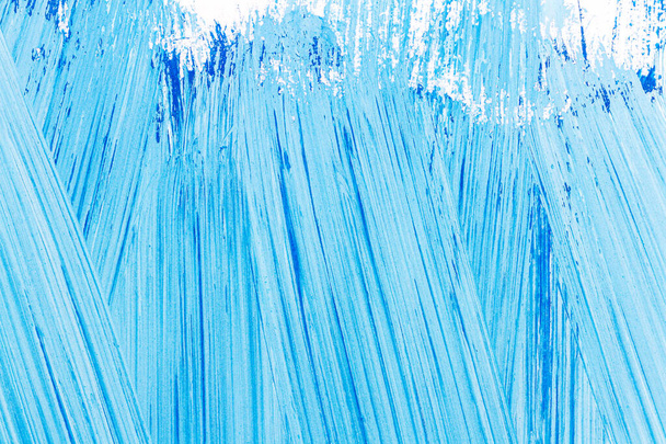 Streszczenie szczotkowane niebieskie akrylowe sztuki tła - Zdjęcie, obraz
