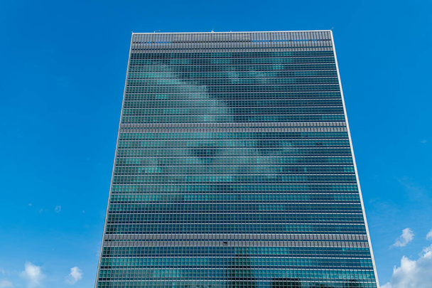 Κεντρικά γραφεία των Ηνωμένων Εθνών κτίριο στη Νέα Υόρκη, Usa. - Φωτογραφία, εικόνα