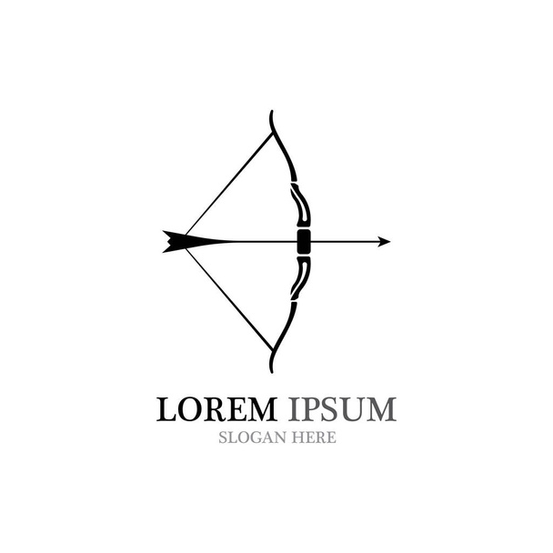 Bogenschütze-Logo und Symboldesign-Inspiration - Vektor, Bild