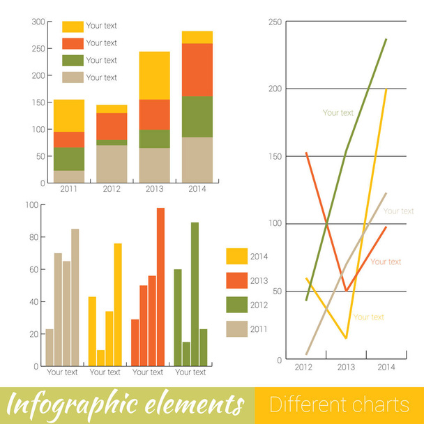 Infografiset elementit. Business Infografiikka
 - Vektori, kuva