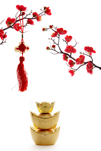 Chinese New Year decoration on white background - Photo, Image