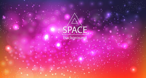 Space galaxy background - Vector, Image
