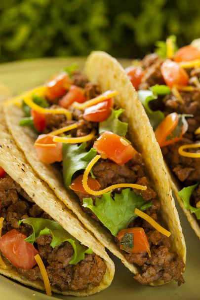 Homemade Ground Beef Tacos - Photo, image