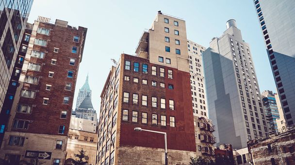 New Yorkin kaupungin monipuolinen arkkitehtuuri, Yhdysvallat
. - Valokuva, kuva