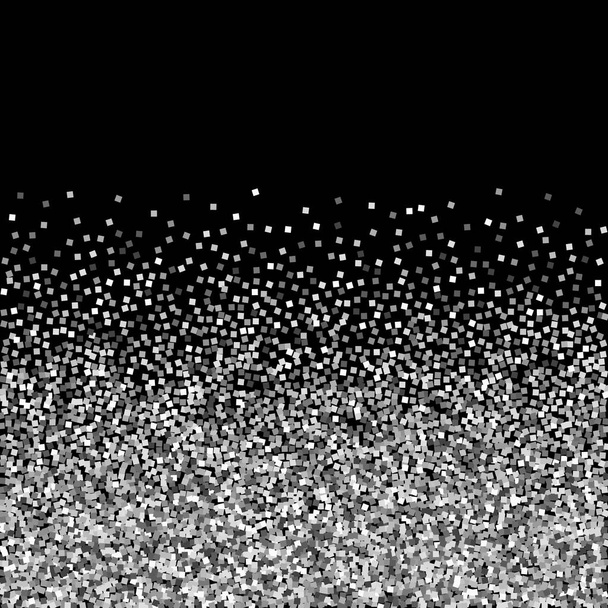 Brillo de plata de lujo confeti espumoso. Dispersión - Vector, Imagen