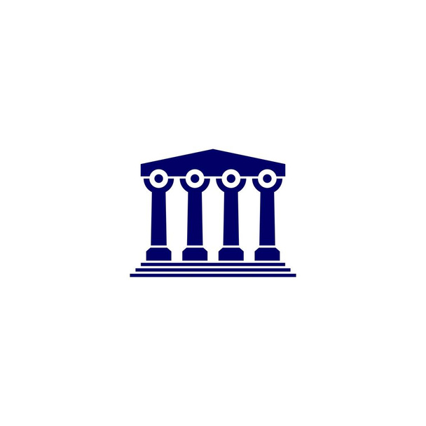 peuple droit pilier logo vecteur icône illustration
 - Vecteur, image