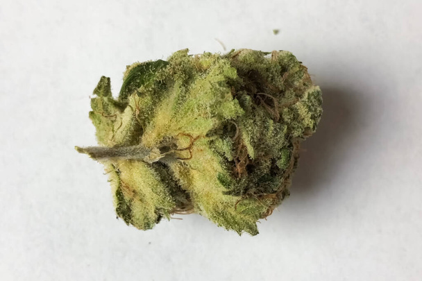 Kis szárított cannabis virágzás. Kenderből származó marihuána - Fotó, kép