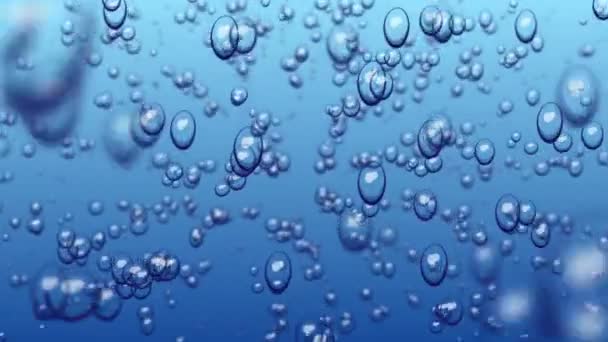 elvont buborékok vízben 4k - Felvétel, videó