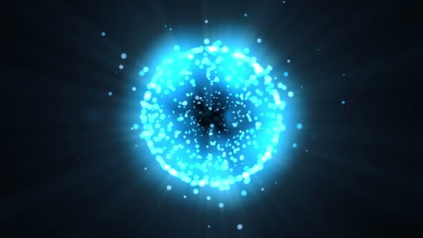 molecule sphere 3d particle 4k - Footage, Video